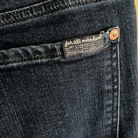 7 For All Mankind Dark Blue Jeans Sz 28 - Picture 6 of 10